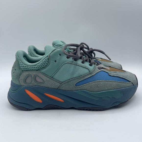 Men’s Adidas Yeezy Boost 700 Faded Azure Trainers Suede Shoes US 8.5 GZ2002 - Picture 1 of 8